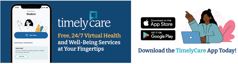 TimelyCare: Free, 24/7 virtual health and well-being services at your fingertips. Download the app today