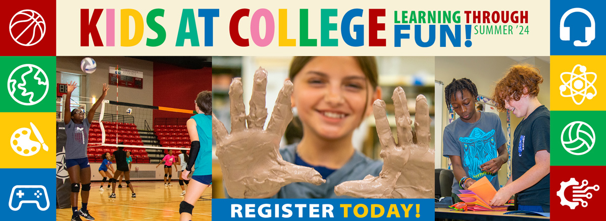 Kids at College: Learning Through Fun! Summer 2024. Register Today!